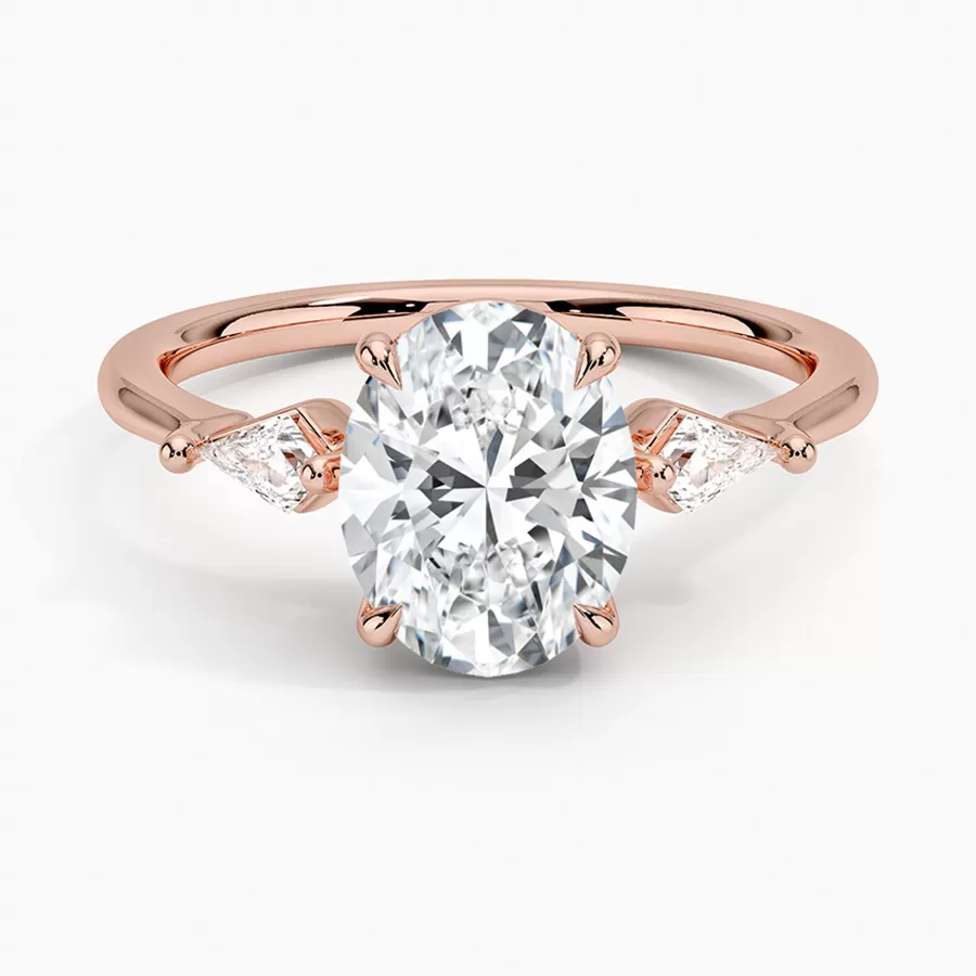 Nhẫn cầu hôn Three-Stone oval-kite - ERBJ034