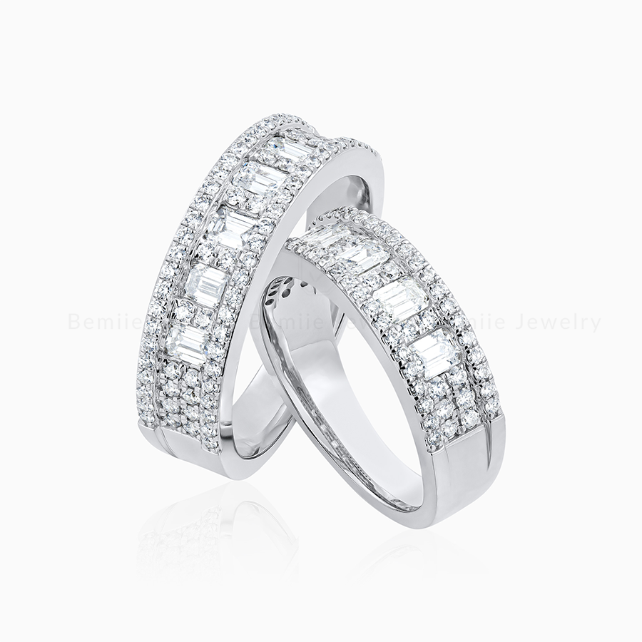 Nhẫn Cưới Half Eternity Band - WRBJ005
