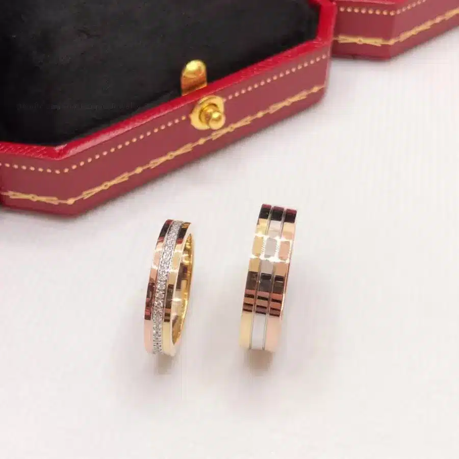 Nhẫn cưới kim cương tự nhiên Vendôme 18K - WRBD-HK005-CAR