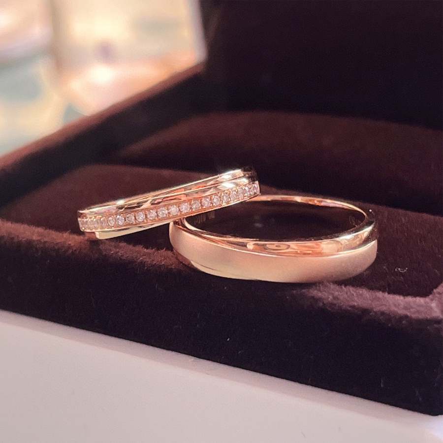 Nhẫn cưới kim cương Eternity Trusty 18K - WRBD-HK015