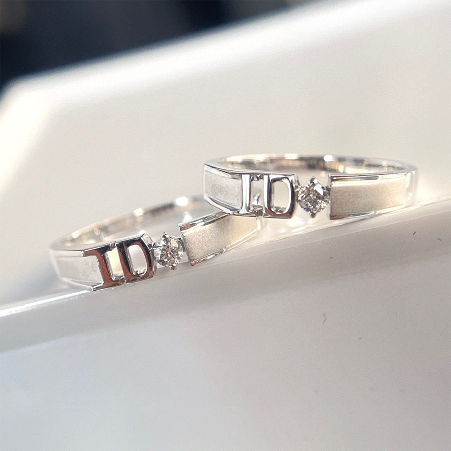 Nhẫn cưới kim cương tự nhiên Our Secret Signature 18K - WRBD-HK005