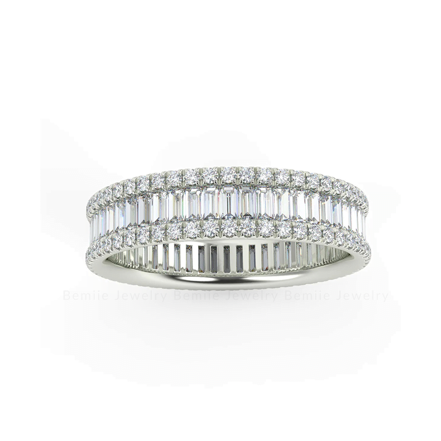 Nhẫn Nữ Baguette Eternity Band - RBJ009