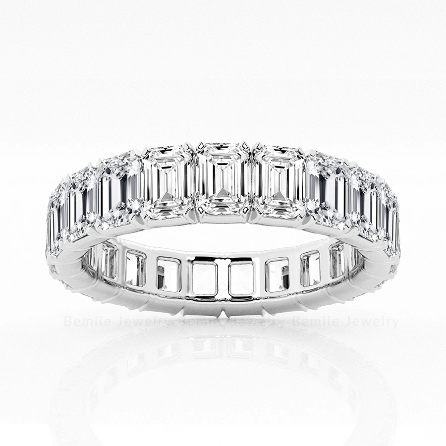 Nhẫn Nữ Emerald Eternity Band - RBJ010