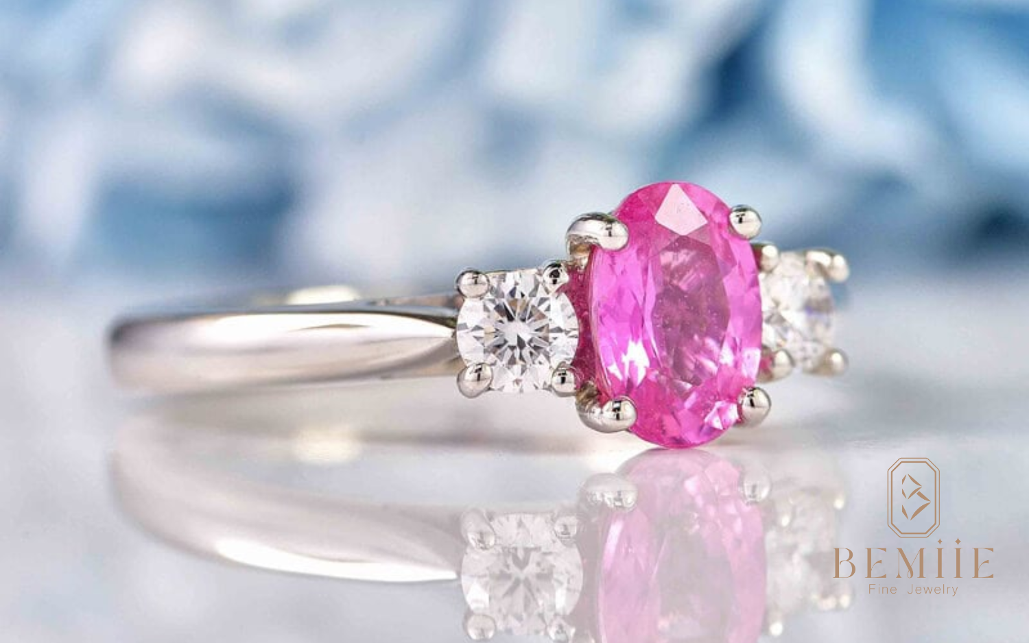 thiết kế nhẫn đá Sapphire hồng - vẻ đẹp ngọt ngào cho tình yêu vĩnh cửu