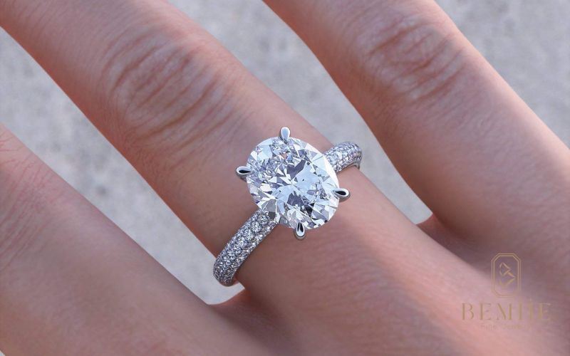 Nhẫn Moissanite hình elip - kết hợp hoàn hảo giữa sự sang trọng và phá cách