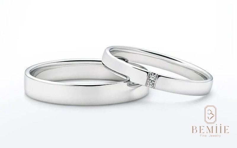Nhẫn vàng trắng trơn của Bemiie - vẻ đẹp vượt thời gian với sức hút khó cưỡng